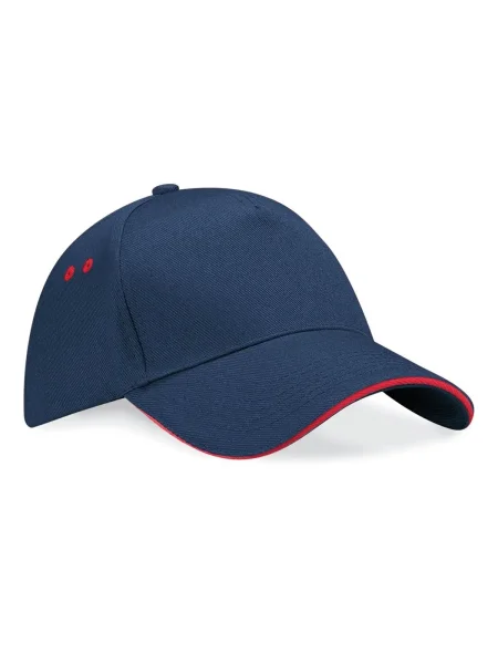 Cappellino baseball personalizzato Beechfield Ultimate 5 Panel Cap Sandwich Peak
