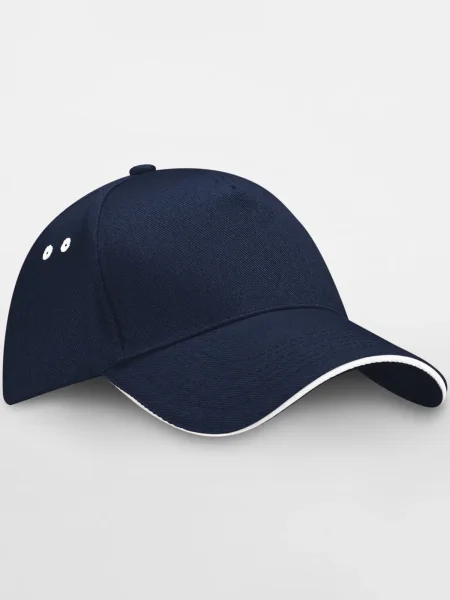 cappellino-baseball-personalizzato-beechfield-ultimate-5-panel-cap-sandwich-peak-french-navy-white-66.webp