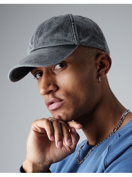 Cappellino adulto personalizzato Beechfield Low Profile Vintage Cap