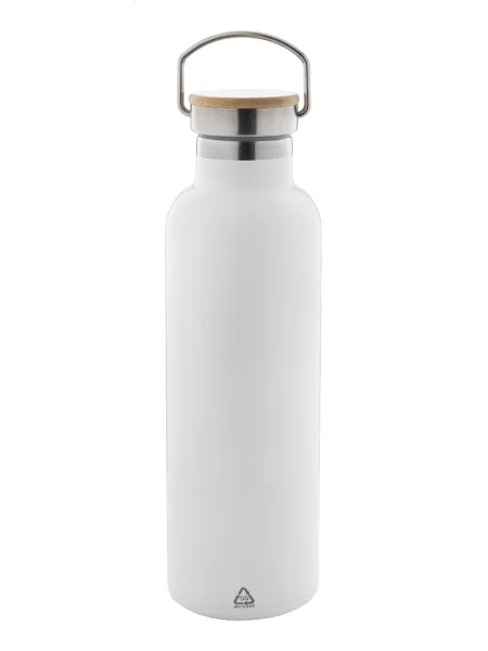Borraccia termica 1000ml in acciaio riciclato con coperchio bambù Renaslu L