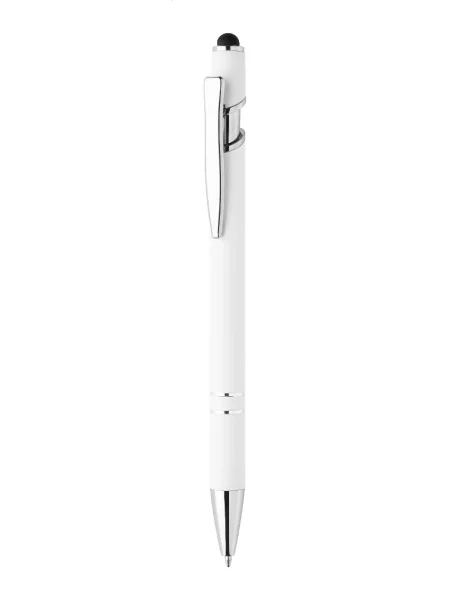 Penna touch alluminio riciclato gommata Tonnel personalizzabile Soft