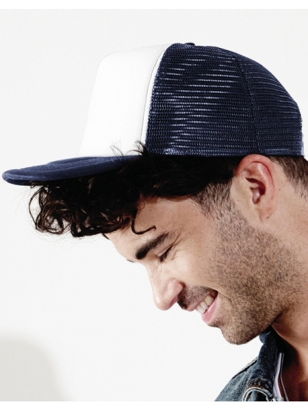 Cappello modello trucker personalizzato Beechfield Vintage Snapback Trucker