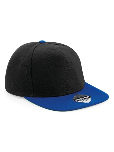 cappello-rap-e-snapback-personalizzato-beechfield-original-flat-peak-bright-royal-black-57.webp