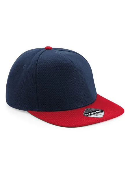 cappello-rap-e-snapback-personalizzato-beechfield-original-flat-peak-french-navy-classic-red-63.webp