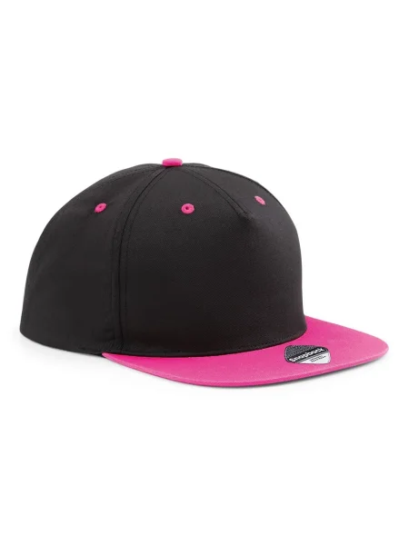 cappello-rapper-beechfield-5-panel-contrast-black-fuchsia-65.webp