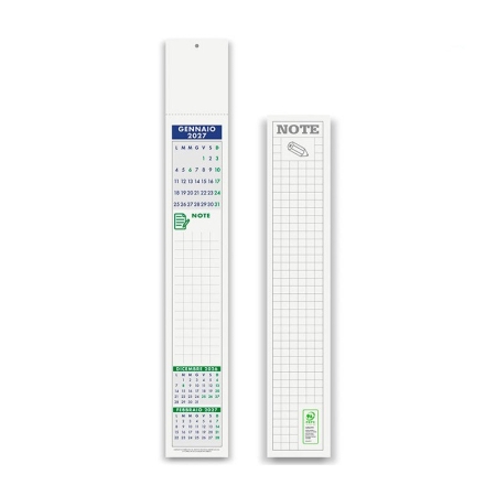 Calendario silhouette personalizzabile Multicolo Mini 7 x 47 cm