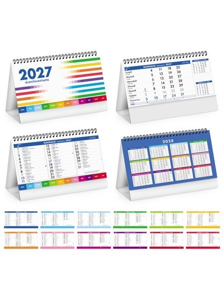 Calendario da tavolo personalizzabile Smart Table II 19 x 14,5 cm