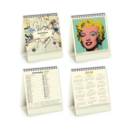 Calendario da tavolo personalizzabile Artistico 13,5 x 19 cm