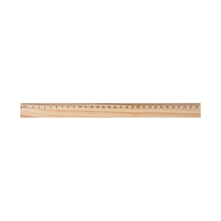 Righello in legno personalizzabile Wood 30 cm