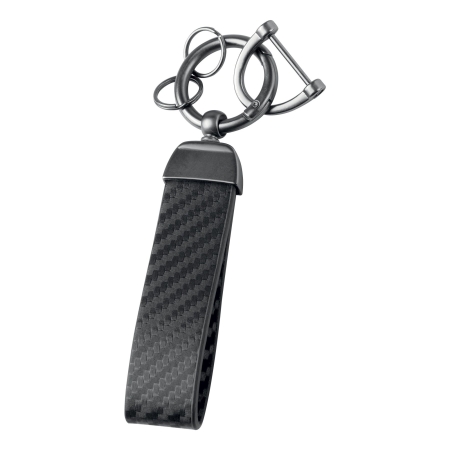 Portachiavi in PU personalizzabile Carbon D