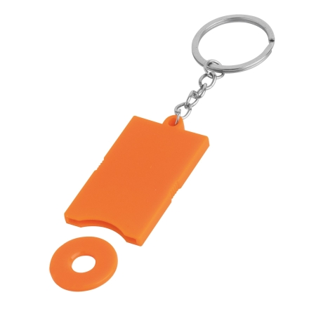Portachiavi con gettone per carrello spesa personalizzato Coin