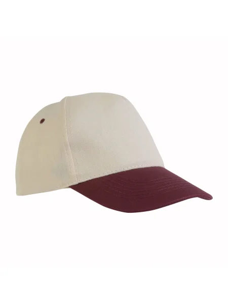 Cappellino baseball adulto 5 pannelli in cotone naturale Minneapolis