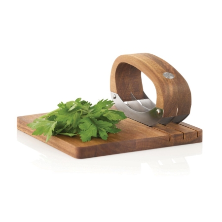 Coltello mezzaluna con tagliere personalizzabile RoccaVerde