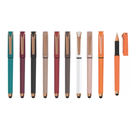 Penna roller touch refill nero personalizzabile Novira Gold