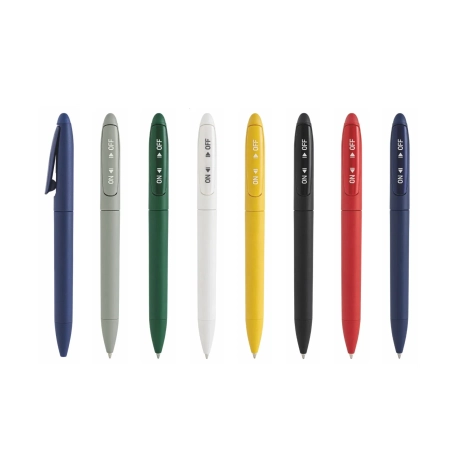 Penna a sfera in plastica refill nero personalizzabile Pency