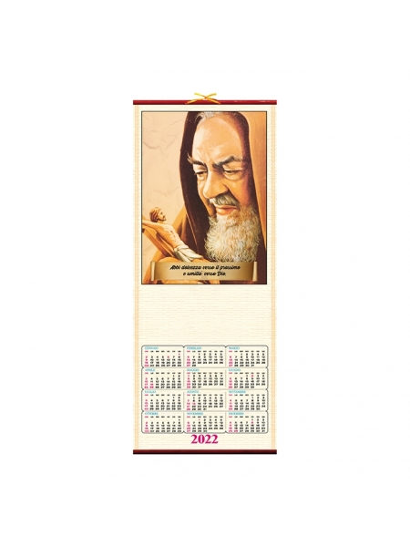 Calendari San Pio in bambù