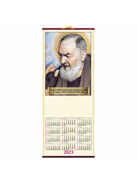 Calendari San Pio in bambù