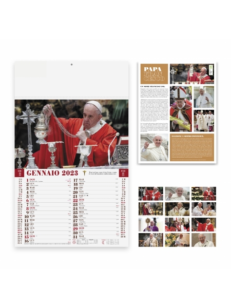 Calendari Papa Francesco cm 29x47