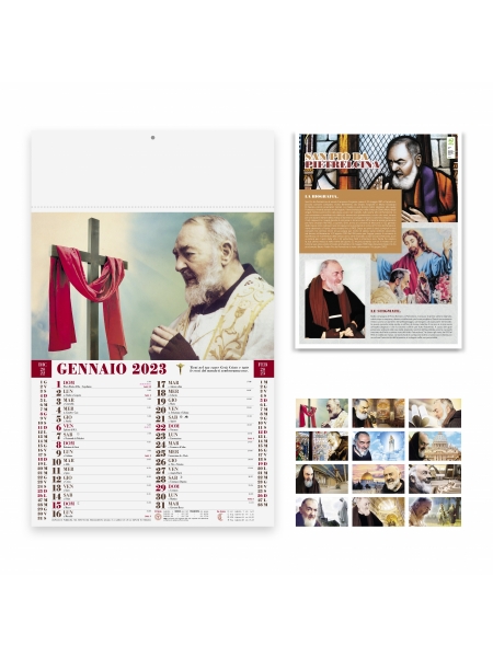 Calendari San Pio cm 29x47