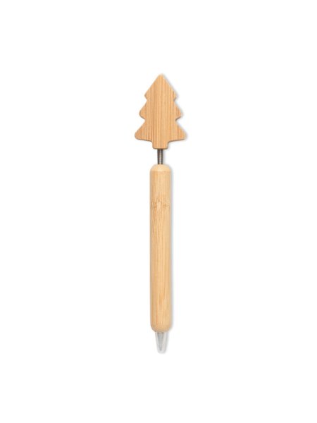 Penna natalizia personalizzabile bambù albero Natale CHRISPEN