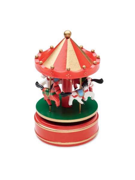 Carillon natalizio personalizzabile giostra Jingle Bells Whirly