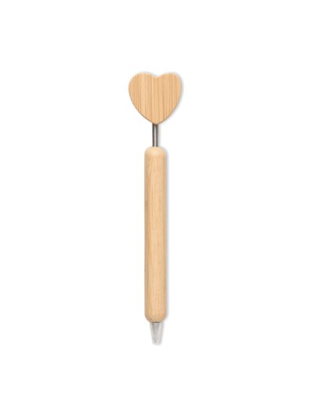 Penna personalizzabile bambù design cuore CORAPEN