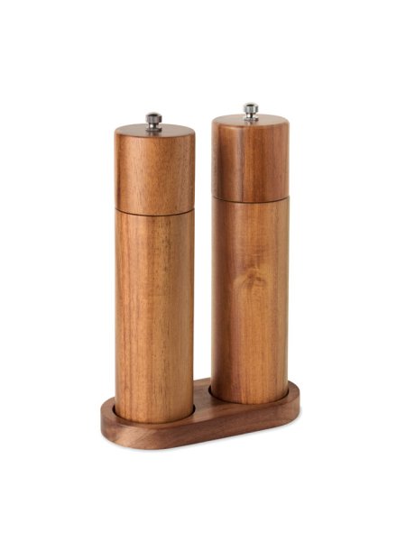Macina sale e pepe personalizzabile legno acacia TUCCO SET