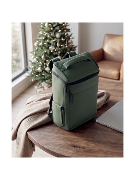 Zaino laptop personalizzabile 15 pollici PU RPET BOULDER