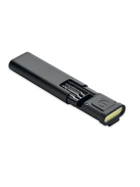 Torcia personalizzabile COB multifunzione 60 lumen SCRUDRIVE