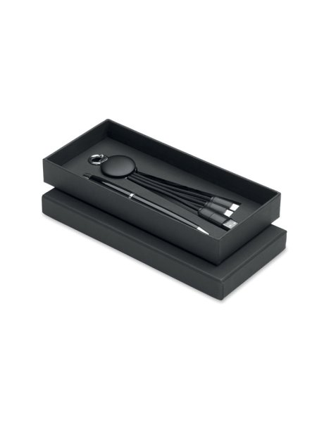 Set regalo personalizzabile penna e cavo ricarica Intwos