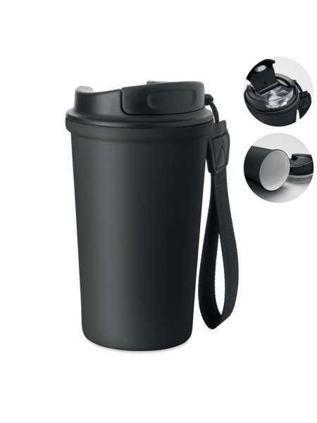 Bicchiere termico personalizzabile inox riciclato 400 ml Nakano