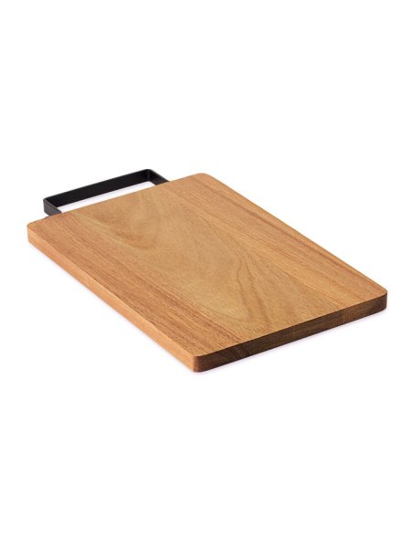 Tagliere personalizzabile legno acacia con manico inox Asta