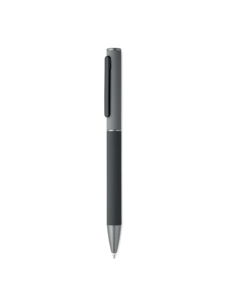 Penna personalizzabile alluminio riciclato gommata Fillan