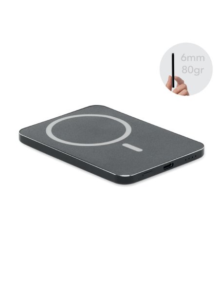 Power bank wireless personalizzabile ultrasottile 5000 mAh