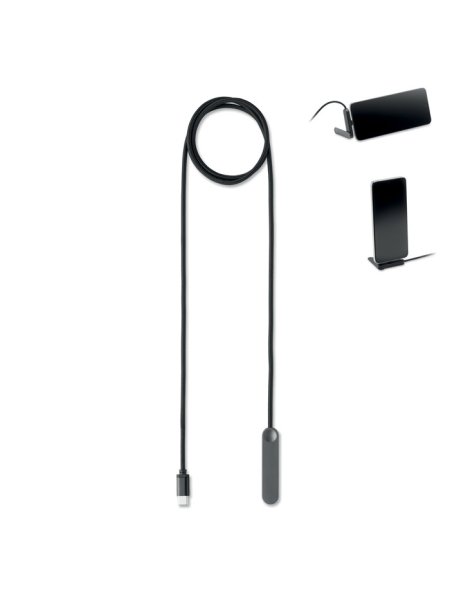 Cavo USB-C personalizzabile 60W con supporto telefono Nifty