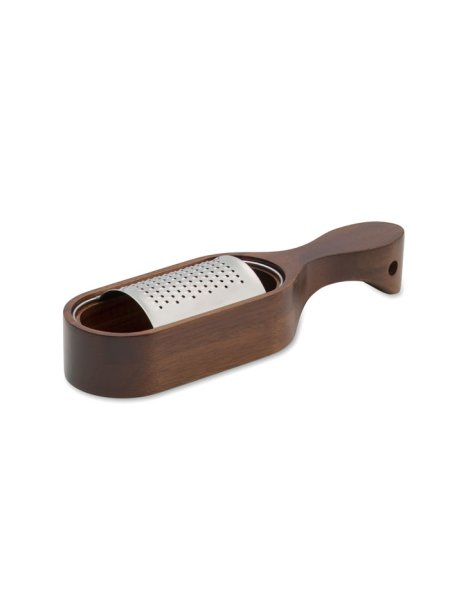 Grattugia formaggio personalizzabile inox e acacia Parmas