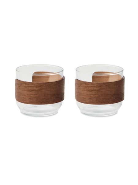Tazze caffè personalizzabili vetro borosilicato 120 ml Bogota Set