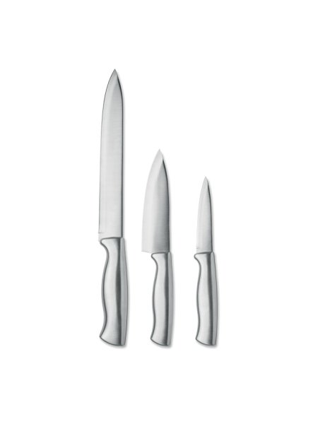 Set coltelli personalizzabile inox 3 pezzi con regalo Cocinero