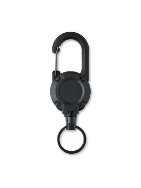 Portabadge personalizzabile retrattile ABS con moschettone Stiba