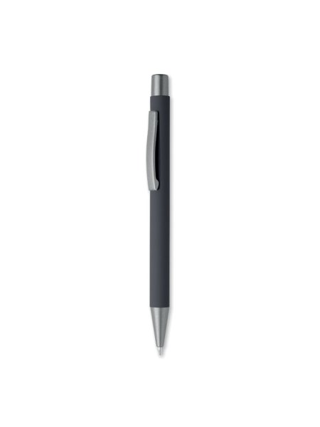 Penna personalizzabile alluminio riciclato gommata Nali