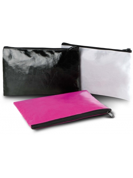 Pochette astuccio in cotone spalmato 24x16x1 cm
