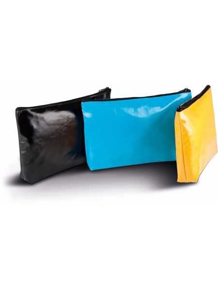 Pochette trousse da bagno in cotone spalmato 32x19x5 cm