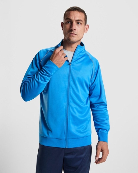 Felpa sportiva da uomo personalizzabile con zip e collo alto Roly Valier