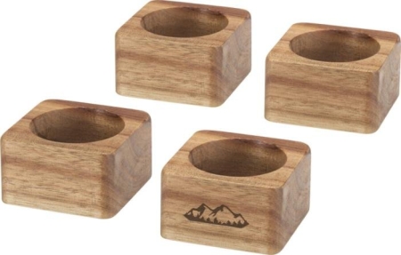 Set portatovaglioli in legno personalizzabile 4 pezzi Napora
