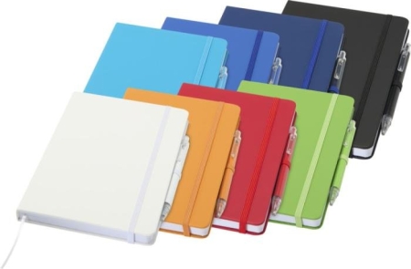 Set taccuino A5 in materiale riciclato Spectrum e penna a sfera