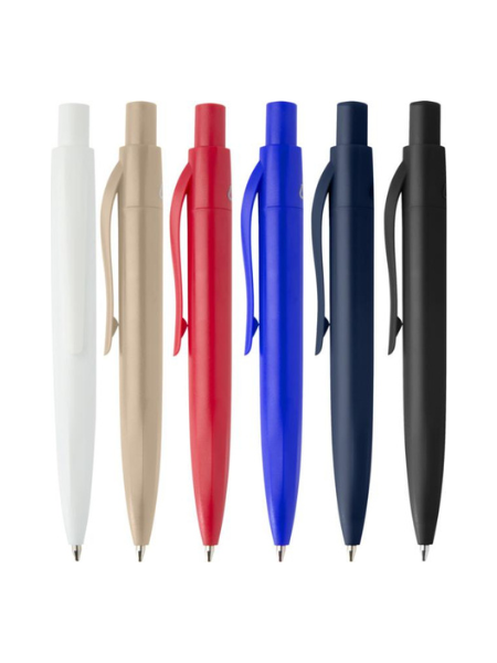 Mini penna a sfera in plastica riciclata personalizzabile Ramin inchiostro blu