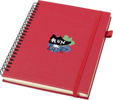 Quaderno A5 a spirale con copertina rigida in plastica riciclata Liss