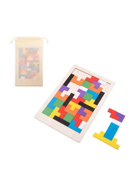 Gioco di costruzioni in legno 40 pezzi personalizzabile MOKI