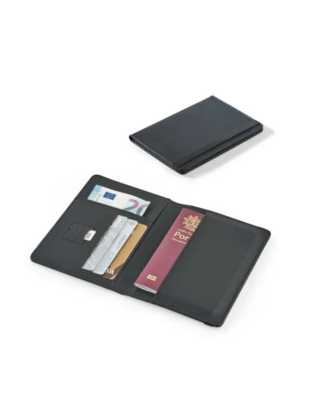Porta passaporto RFID in PU personalizzabile BRAM