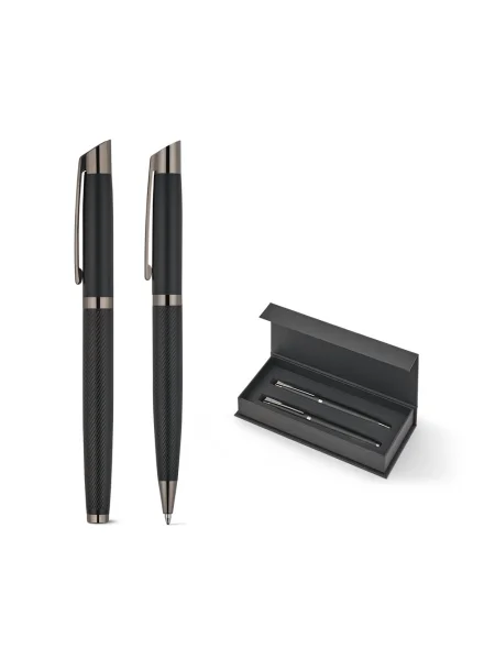 Set penne a sfera e roller in alluminio personalizzabile KINGSLEY
